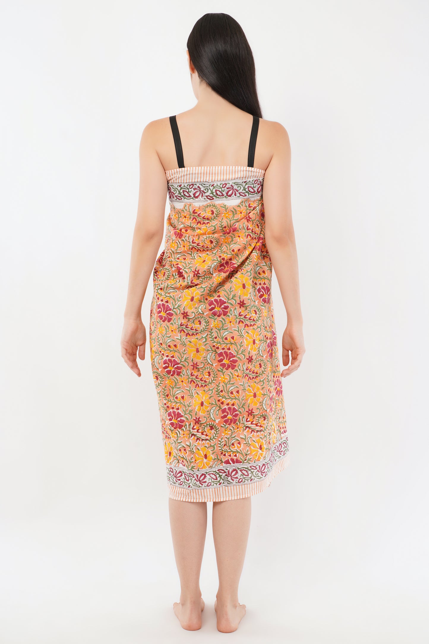 Cotton Sunset Hand Printed Beach Sarongs Wrap Earthsong