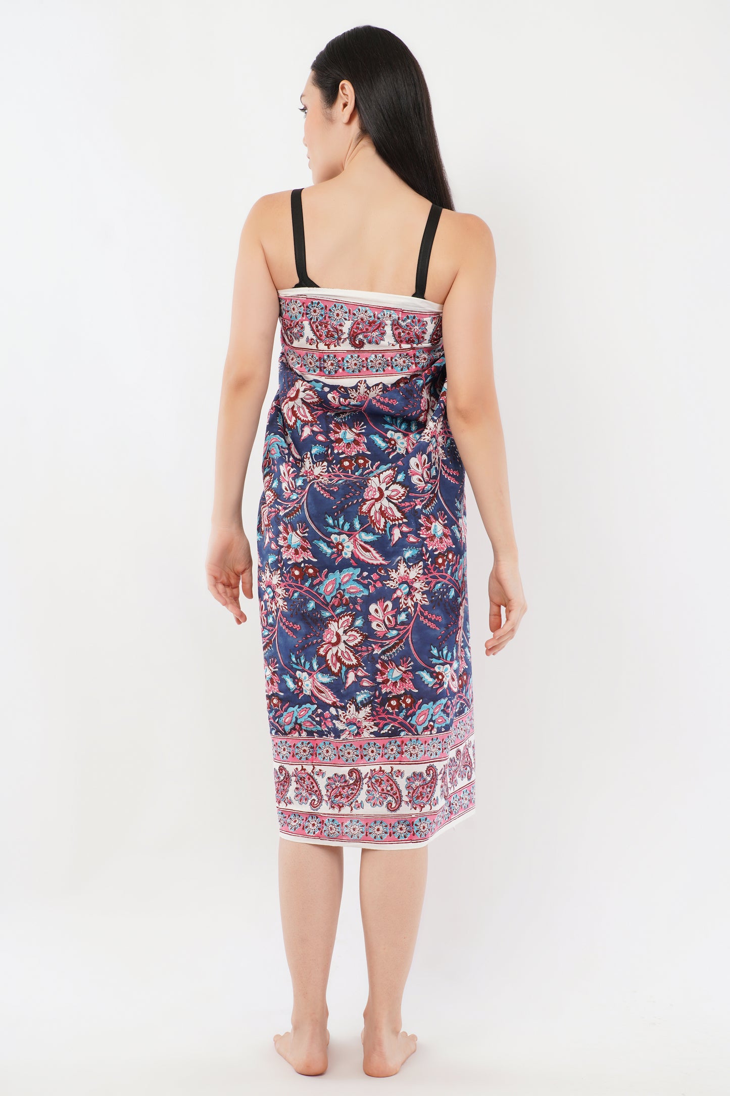 Cotton Hand Printed Floral Beach Sarongs Wrap Raatrani