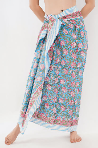 Cotton Floral Printed Beach Sarongs Wrap Tarang