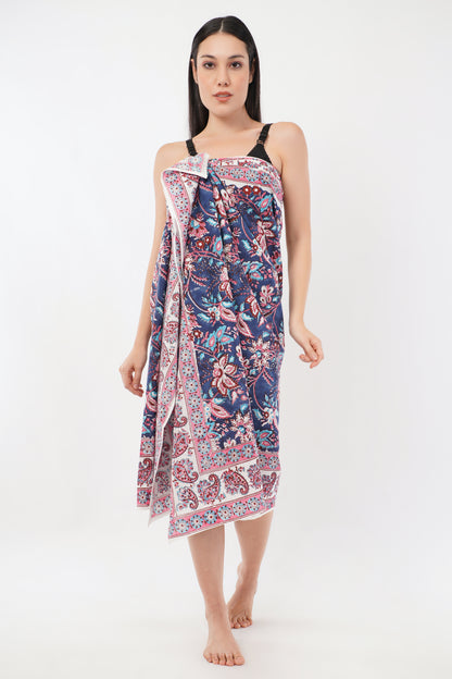 Cotton Hand Printed Floral Beach Sarongs Wrap Raatrani