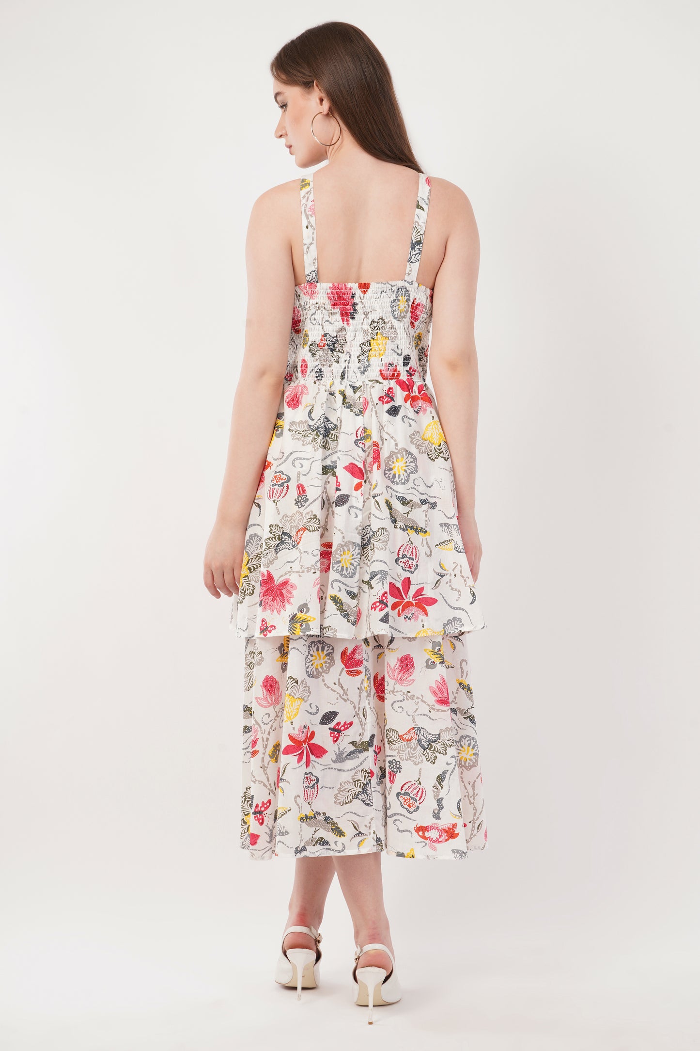 Hand Block Printed Long Cotton Maxi Dress – Summer Bloom